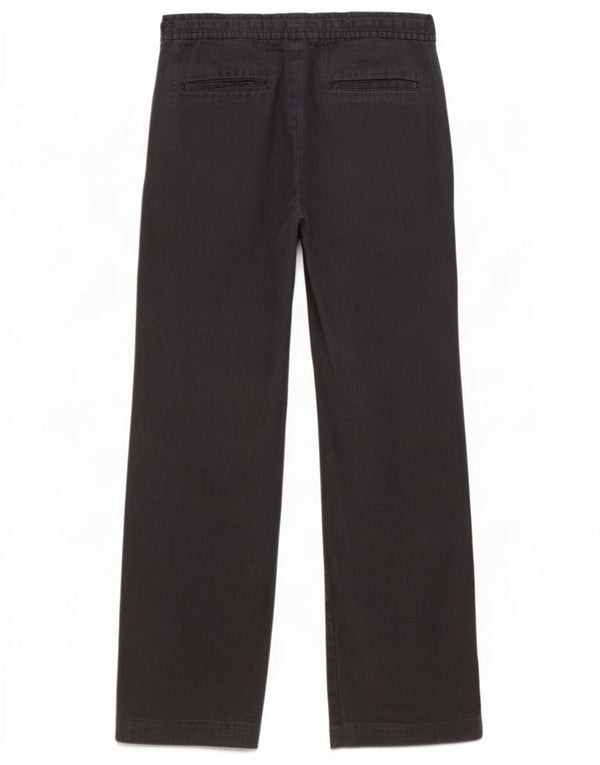 Gap Womens Wide Leg Trousers UK 6 XS W28 L28 Black Linen