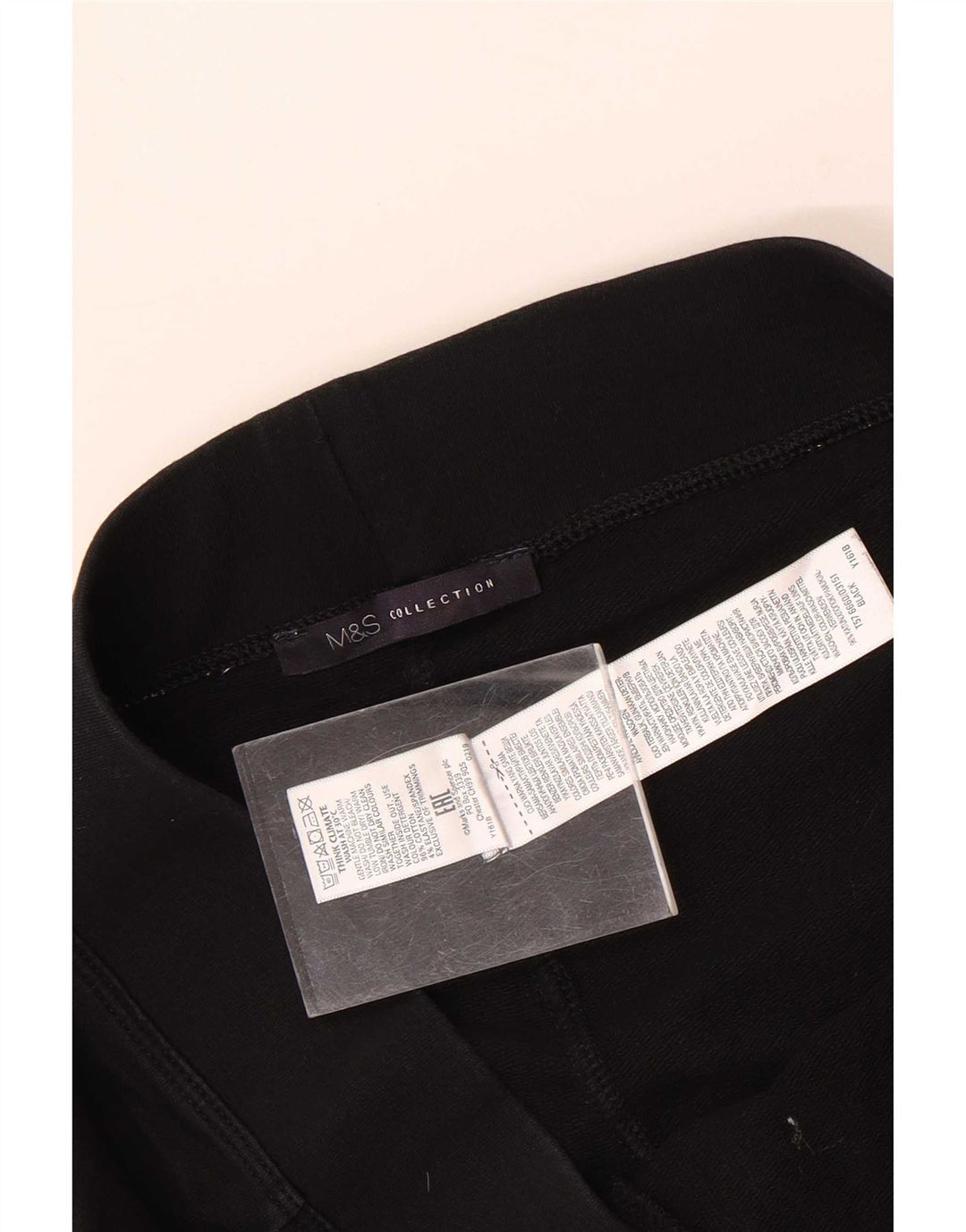 Pantaloni da tuta da donna Marks & Spencer UK 12 medio cotone nero