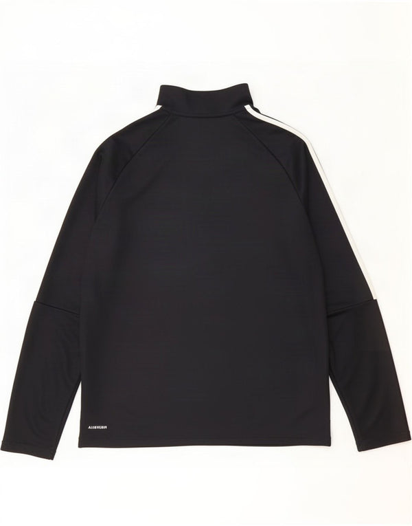 Adidas Uomo Aeroready Zip Collo Pullover Tuta Top XL Poliestere Nero