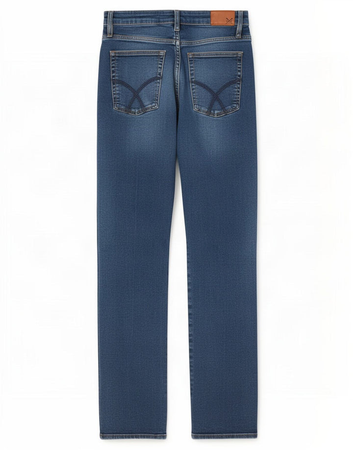 Crew Clothing Jeans dritti da donna W32 L30 Blu