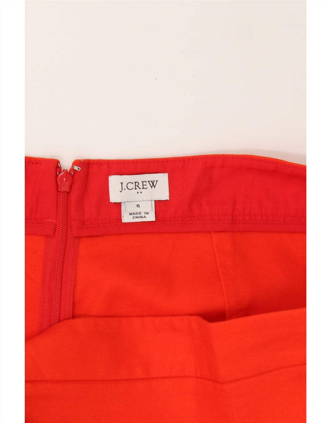 J. CREW Womens Pencil Skirt US 6 Medium W30  Orange Cotton Vintage J. Crew and Second-Hand J. Crew from Messina Hembry 