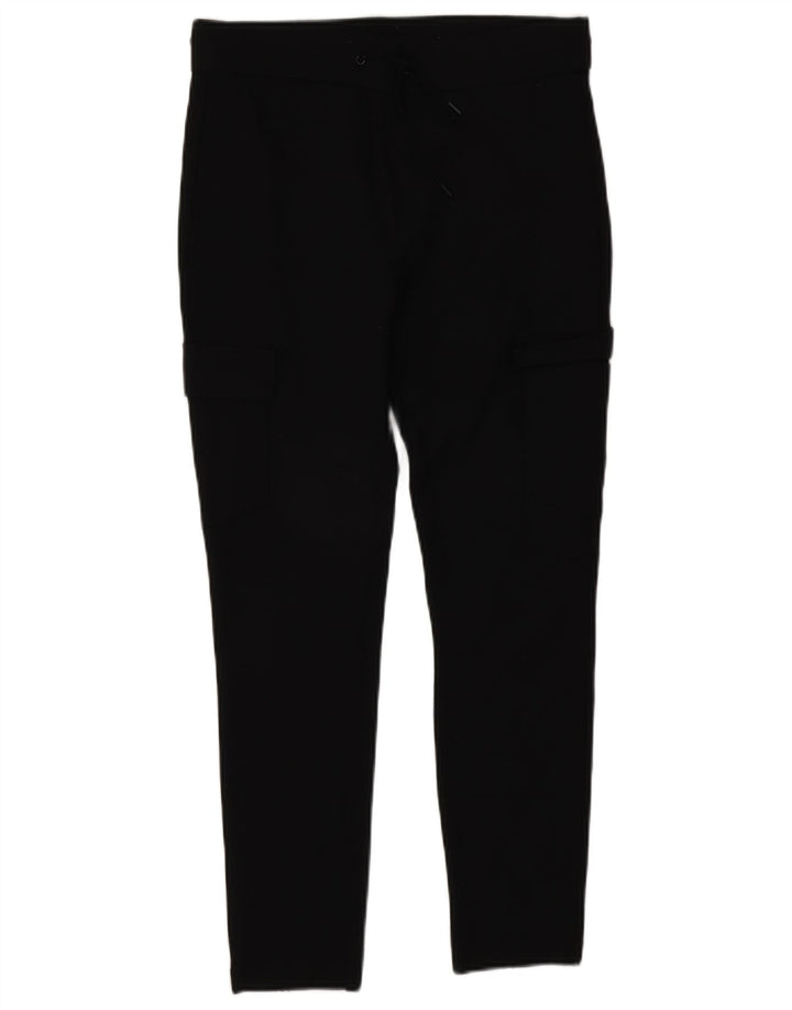 Pantaloni cargo slim da donna Zara medi W26 L26 viscosa nera