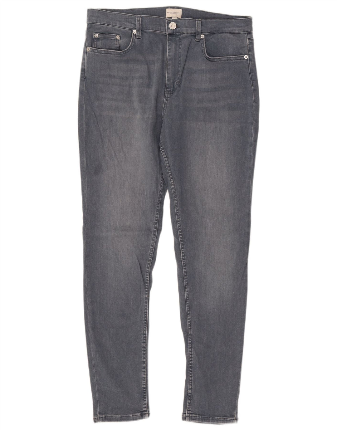 FRENCH CONNECTION Jeans slim da donna UK 16 Large W32 L29 Cotone blu