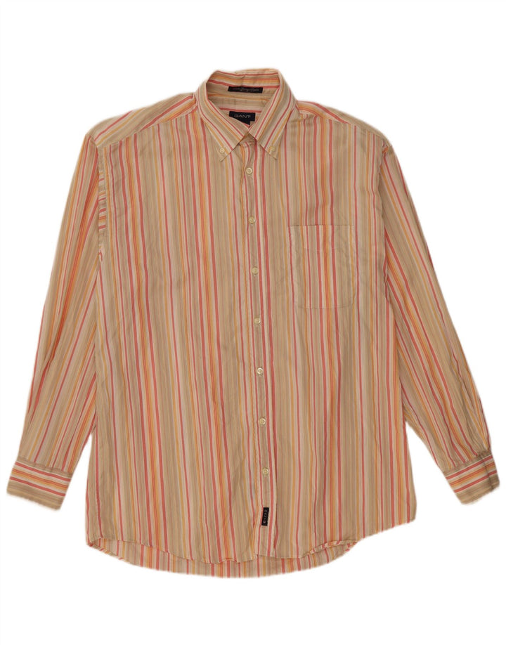 Gant Camicia Uomo Large in Cotone a Righe Multicolori