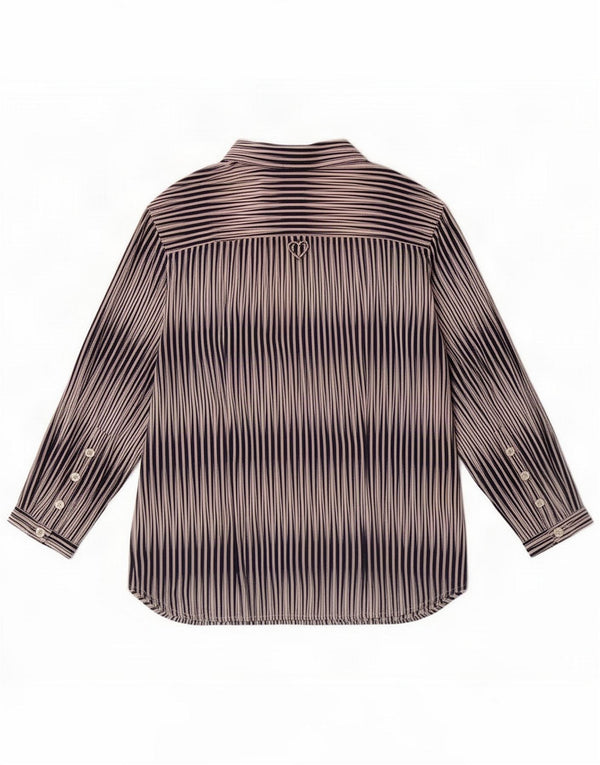 Andrea Mare Womens Shirt Blouse UK 14 Large Multicoloured Pinstripe