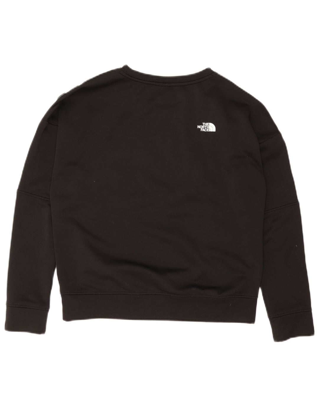 THE NORTH FACE Felpa corta da donna oversize maglione UK 10 piccola nera