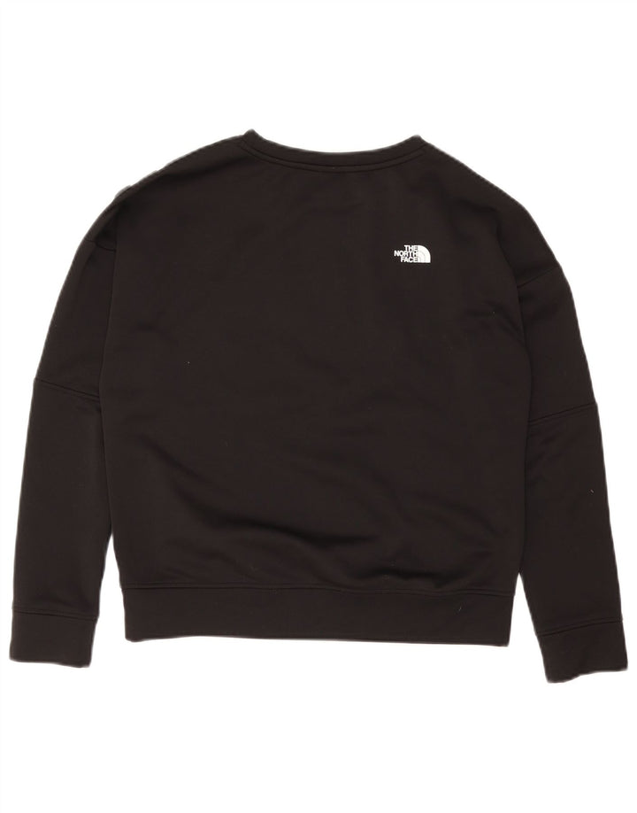 THE NORTH FACE Felpa corta da donna oversize maglione UK 10 piccola nera