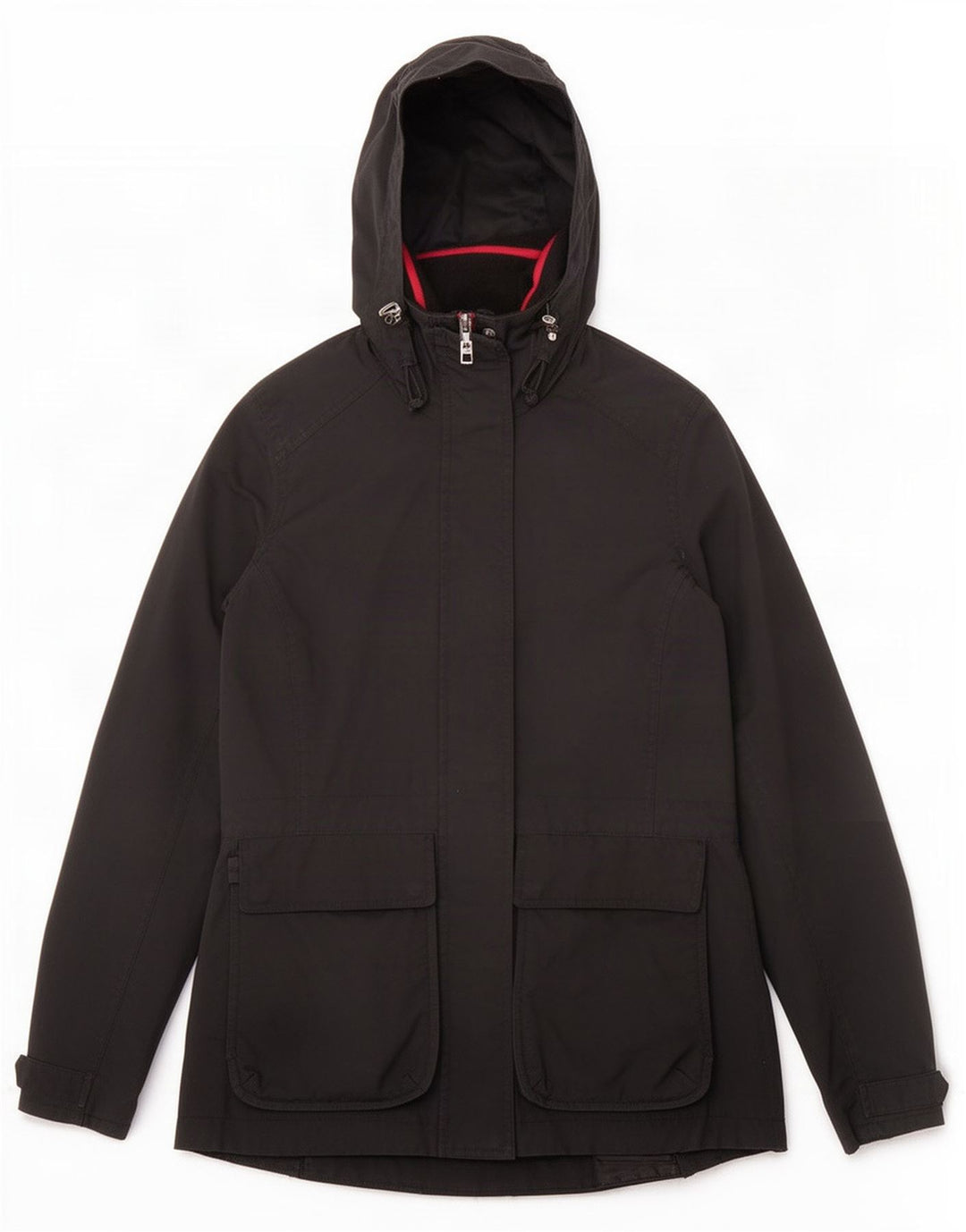 Giacca antipioggia con cappuccio da donna Musto UK 8 Small Nera in poliammide