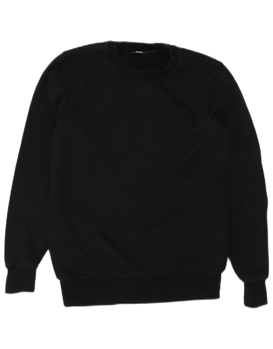 Felpa da uomo Diesel Jumper XS in cotone nero