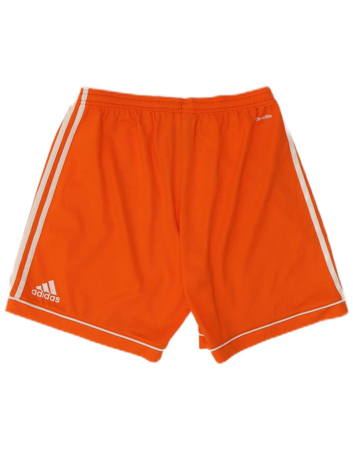 Pantaloncini sportivi Adidas Climalite da uomo in poliestere arancione medio