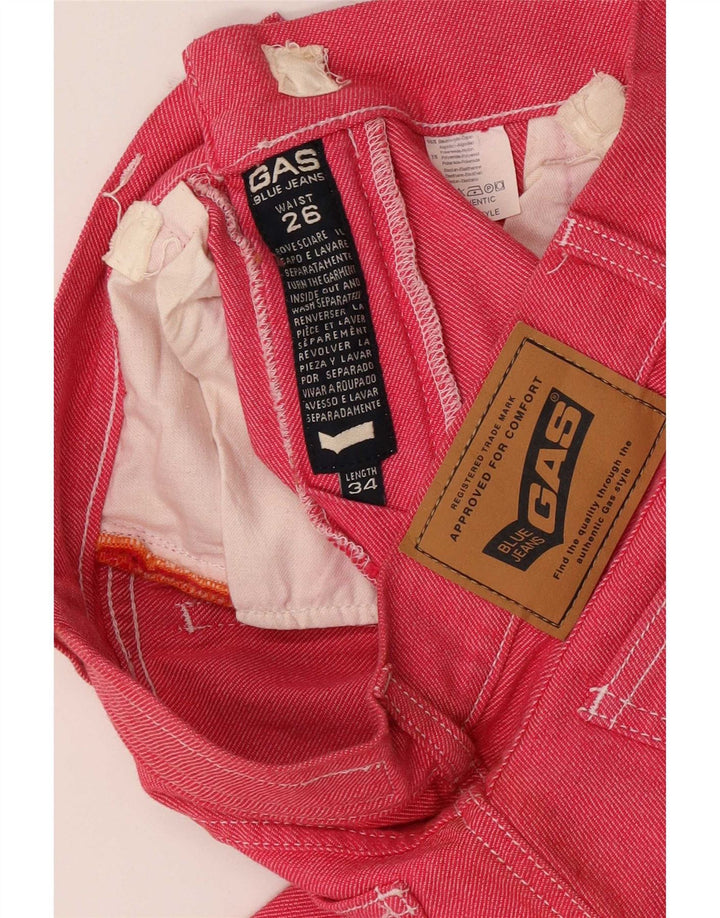 Jeans Gas da donna Bootcut W26 L31 Rosa Cotone