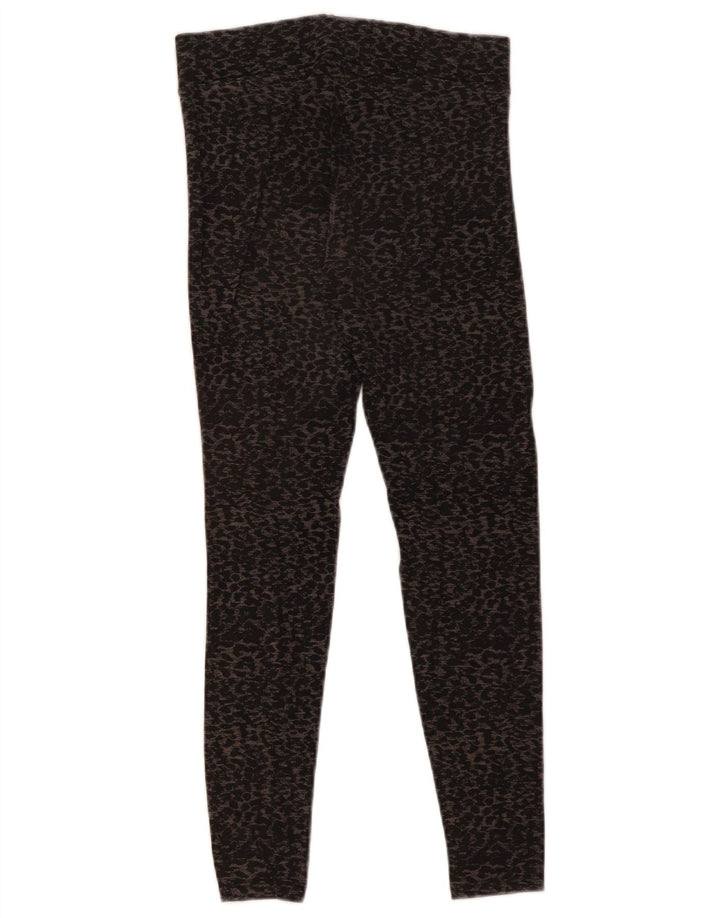Leggings da donna Marks & Spencer UK 8 piccola stampa animalier nera