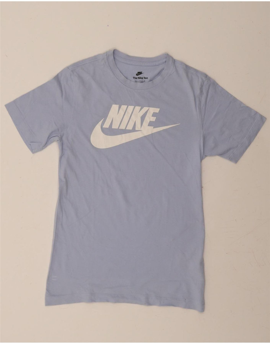 NIKE Mens Graphic T-Shirt Top Small Blue Cotton Vintage Nike and Second-Hand Nike from Messina Hembry 