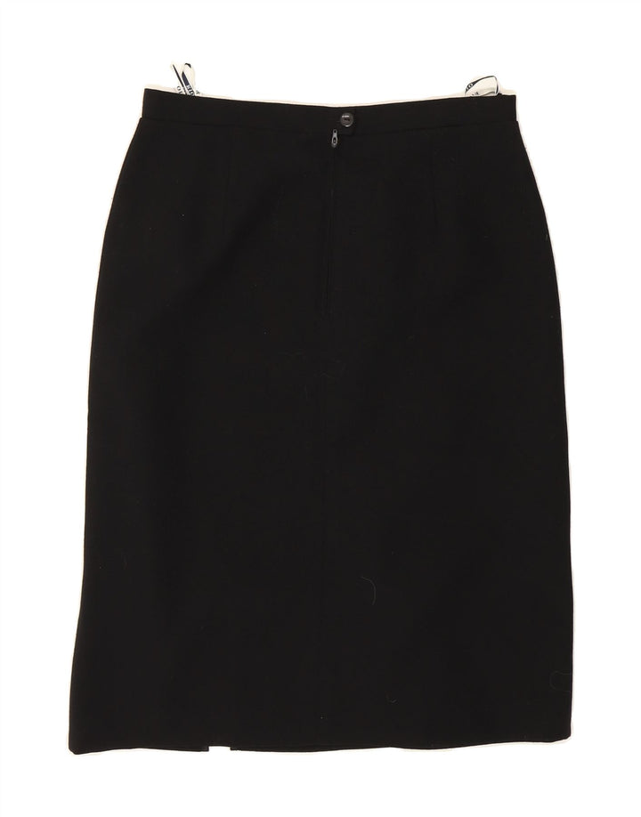 RIO Womens Straight Skirt EU 42 Large W32  Black Polyester Vintage Rio and Second-Hand Rio from Messina Hembry 