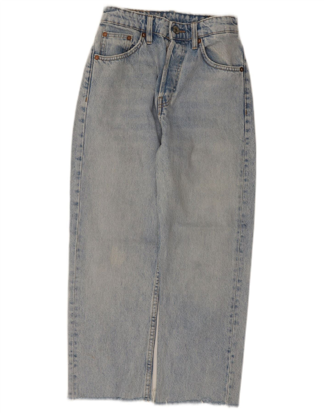Jeans dritti da donna Zara W24 L24 cotone blu