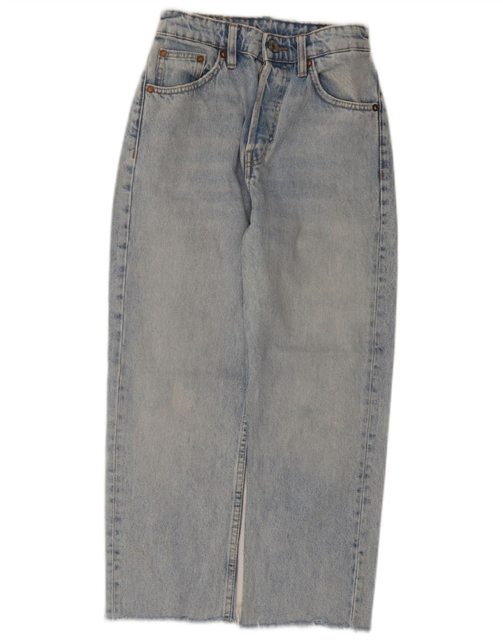 Jeans dritti da donna Zara W24 L24 cotone blu