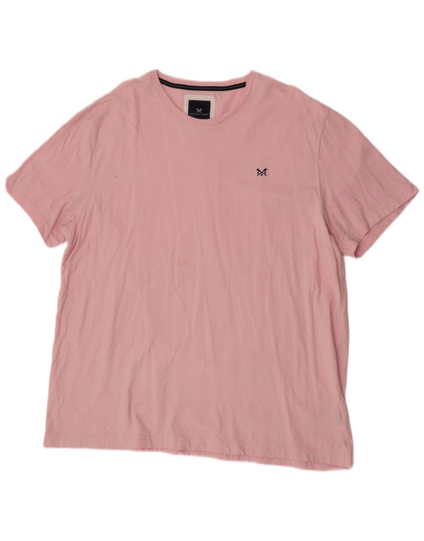 Crew Clothing T-shirt da uomo Top 3XL in cotone rosa