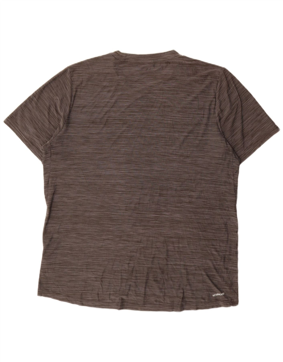 T-shirt Adidas Aeroready da uomo, grande, in poliestere chiazzato grigio