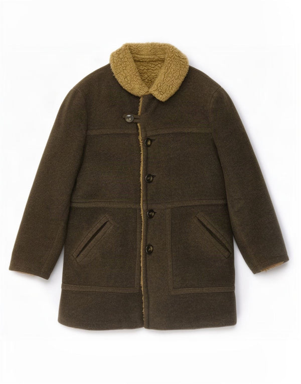 Cappotto Sherpa da donna Anfor UK 14 grande kaki