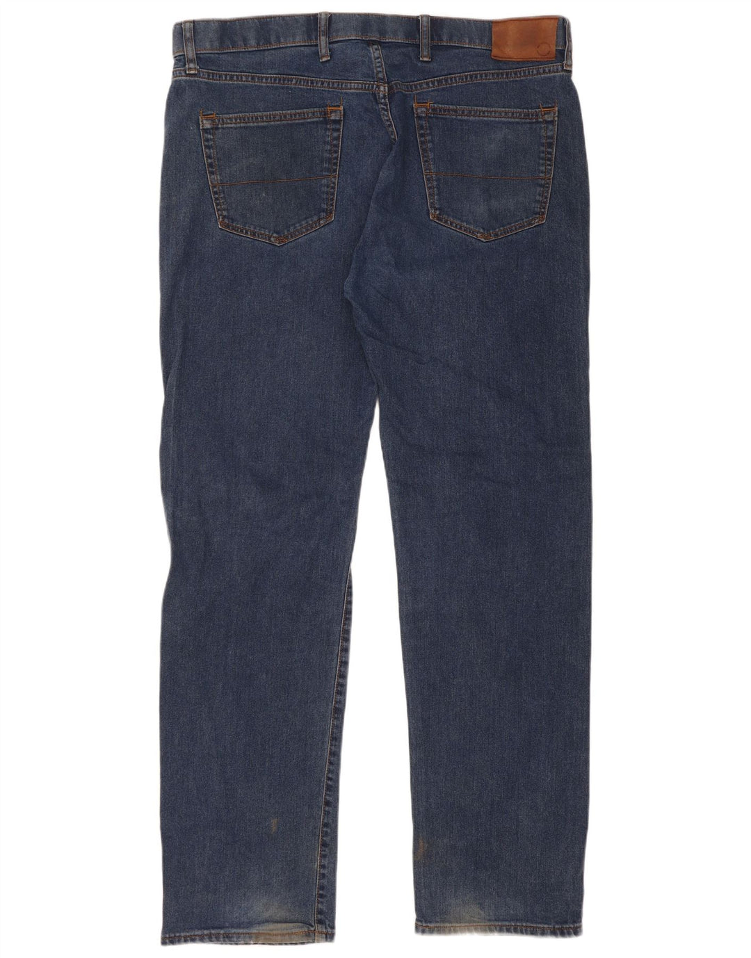 Jeans dritti regolari da uomo Marks & Spencer W38 L33 cotone blu