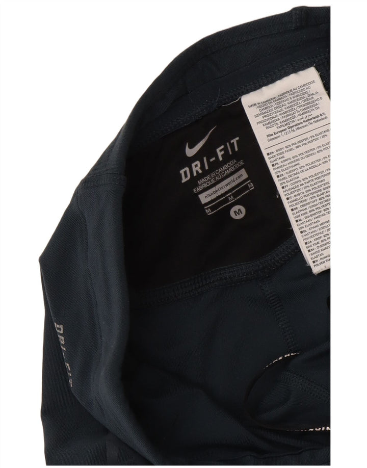 Leggings Nike Dri Fit da donna UK 12 poliestere geometrico blu navy medio