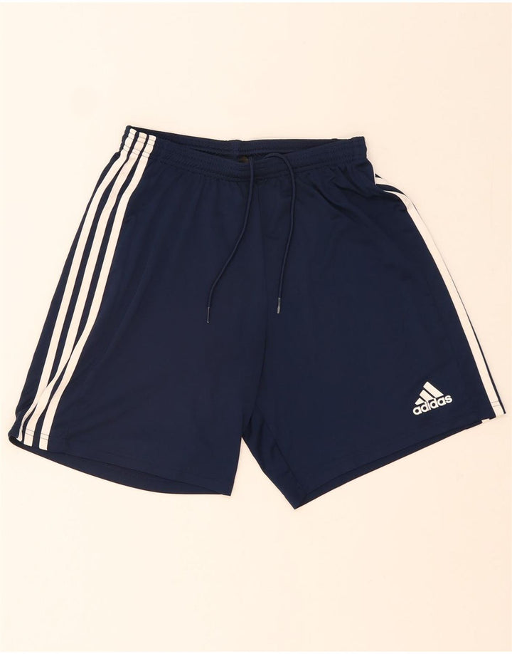Pantaloncini sportivi Adidas Aeroready da uomo di grandi dimensioni in poliestere blu navy