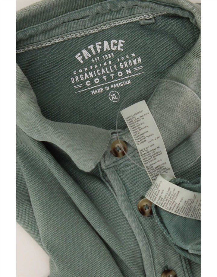 Polo da uomo Fat Face XL in cotone verde