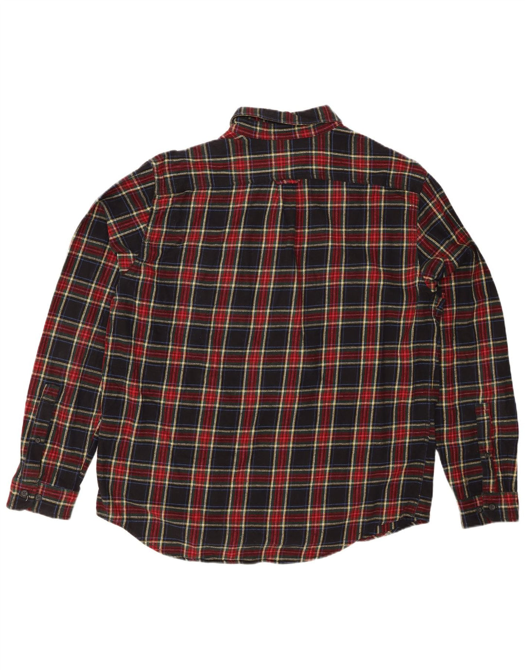 EDDIE BAUER Camicia da uomo in flanella XL in cotone a quadri multicolore