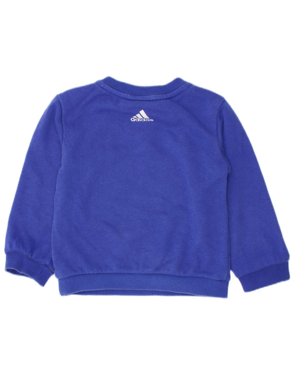 Felpa grafica Adidas da bambino, 6-9 mesi, in cotone blu