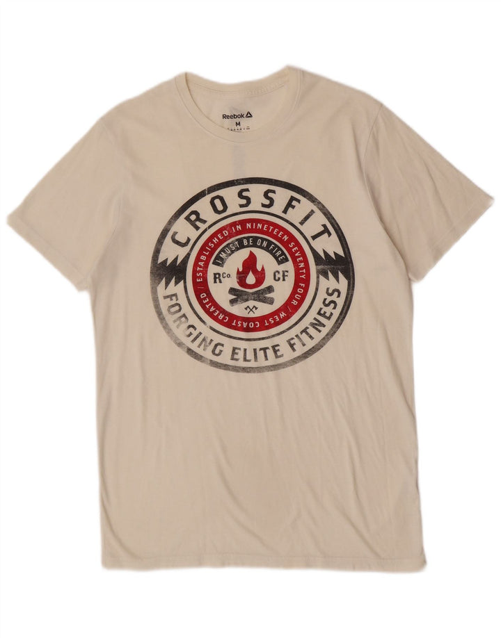 T-shirt grafica da uomo Reebok Top bianca media