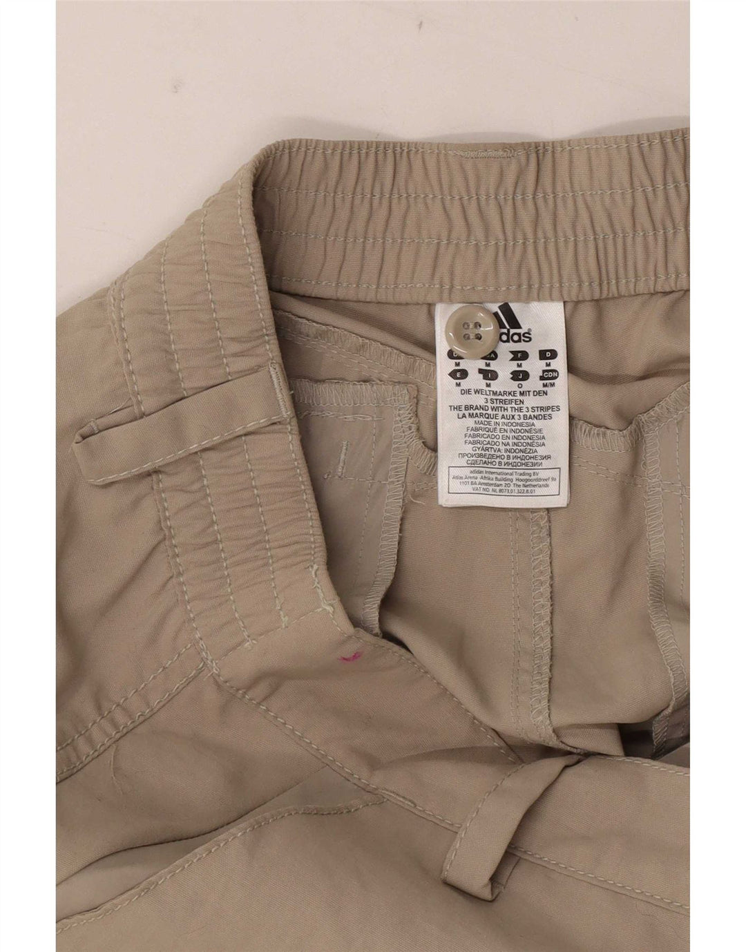 Pantaloni grafici Adidas da donna medi W30 L30 nylon marrone