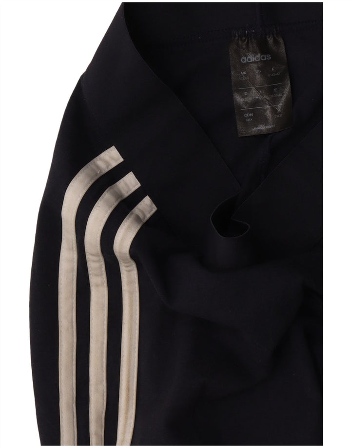 Leggings Adidas Donna UK 12/14 Medio Blu Navy
