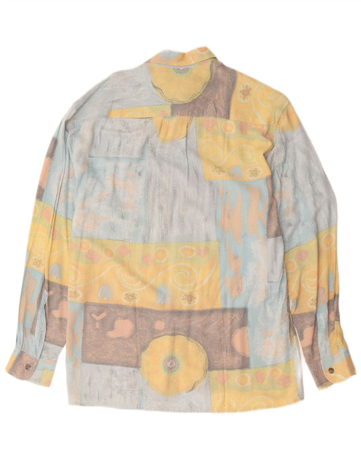 Camicia vintage da uomo patchwork medio multicolore