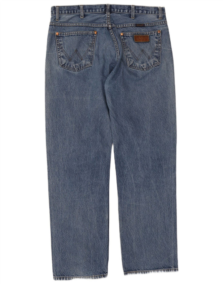 WRANGLER Mens Straight Jeans W38 L30 Blue