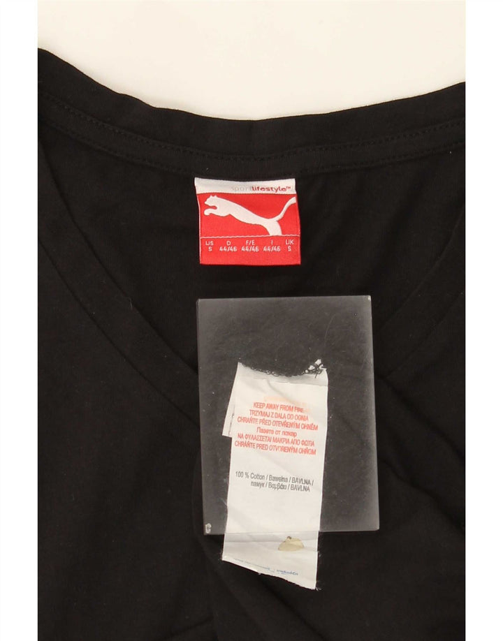 T-shirt da uomo Puma Top Small in cotone nero