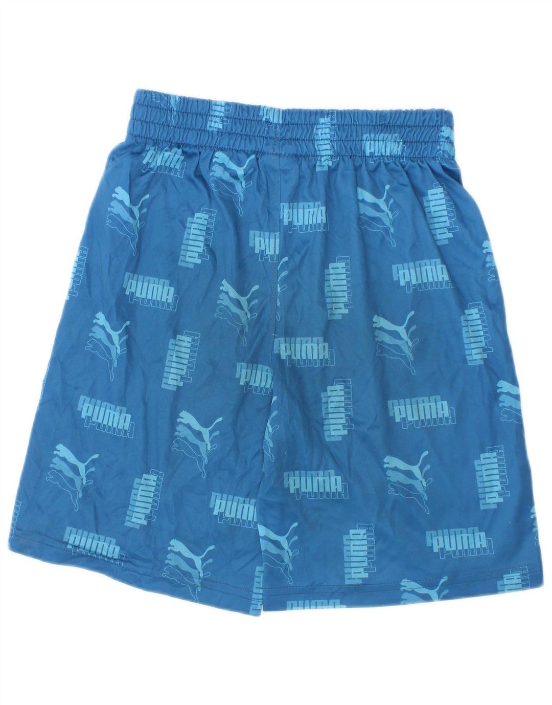 Pantaloncini sportivi grafici Puma da ragazzo 6-7 anni in poliestere blu