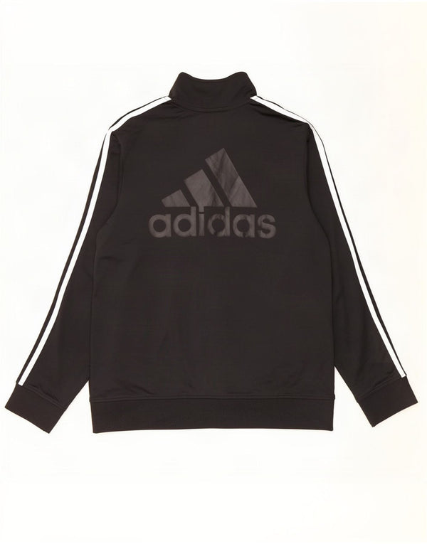 Giacca da ginnastica grafica da ragazzo Adidas 13-14 anni XL poliestere nero