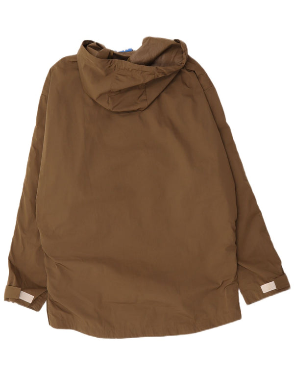 Giacca antipioggia Adidas da uomo con cappuccio e pullover UK 38 medio poliestere kaki