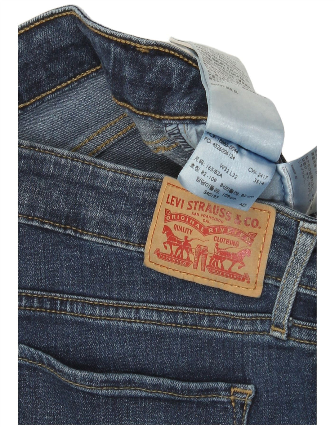 Jeans Levi's 715 Bootcut da donna W32 L32 in cotone blu navy