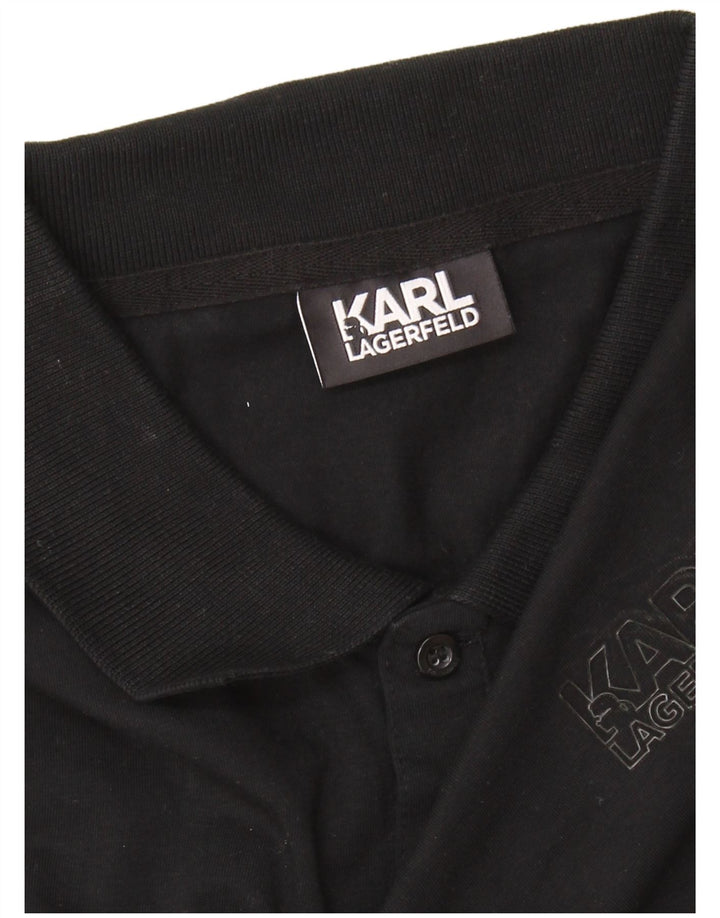 Polo da uomo Karl Lagerfeld grande nera
