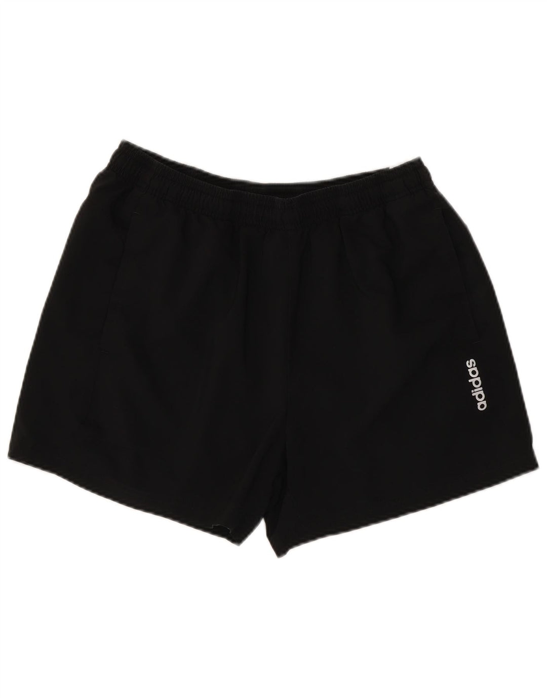 Pantaloncini sportivi da uomo Adidas grandi in poliestere nero