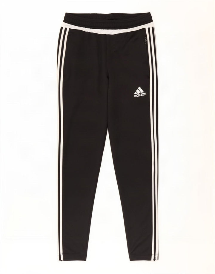 Pantaloni da tuta Adidas Climacool da uomo piccoli in poliestere color block nero