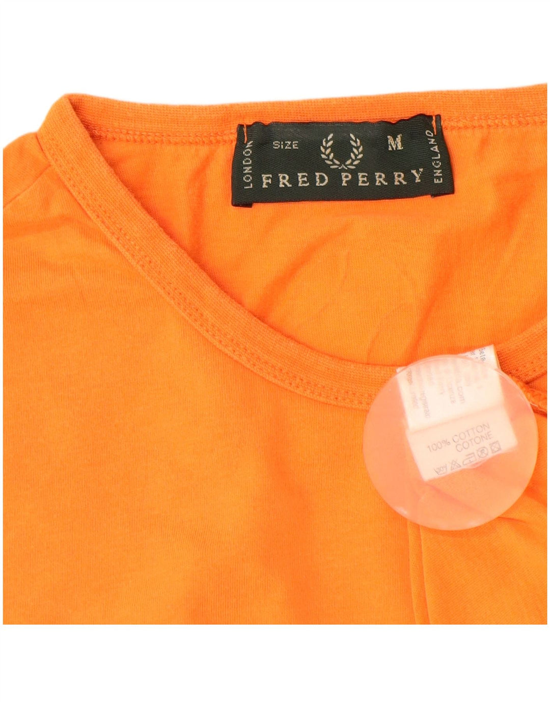 T-shirt da uomo Fred Perry Top in cotone arancione medio