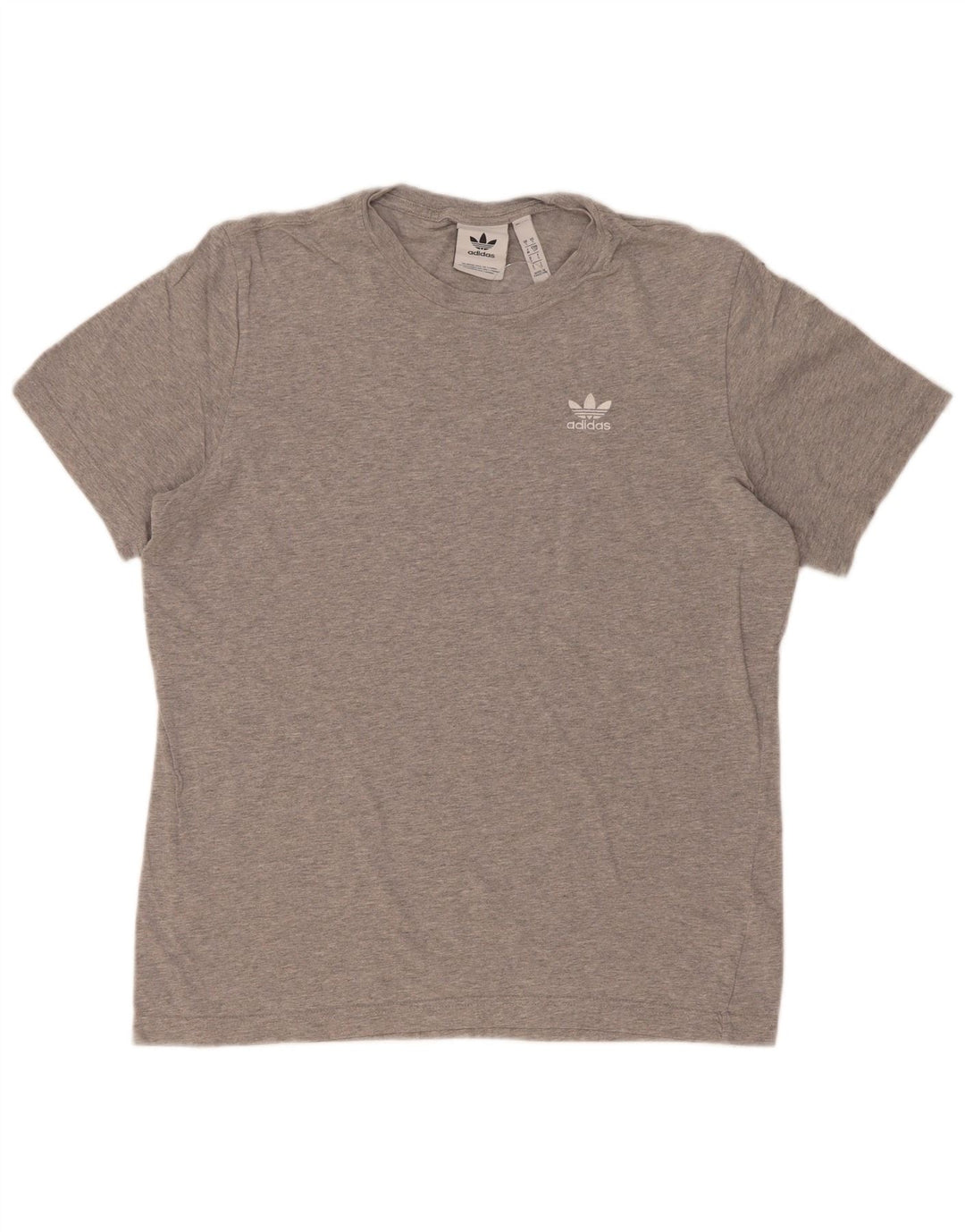 T-shirt Adidas da uomo Top Small in cotone grigio