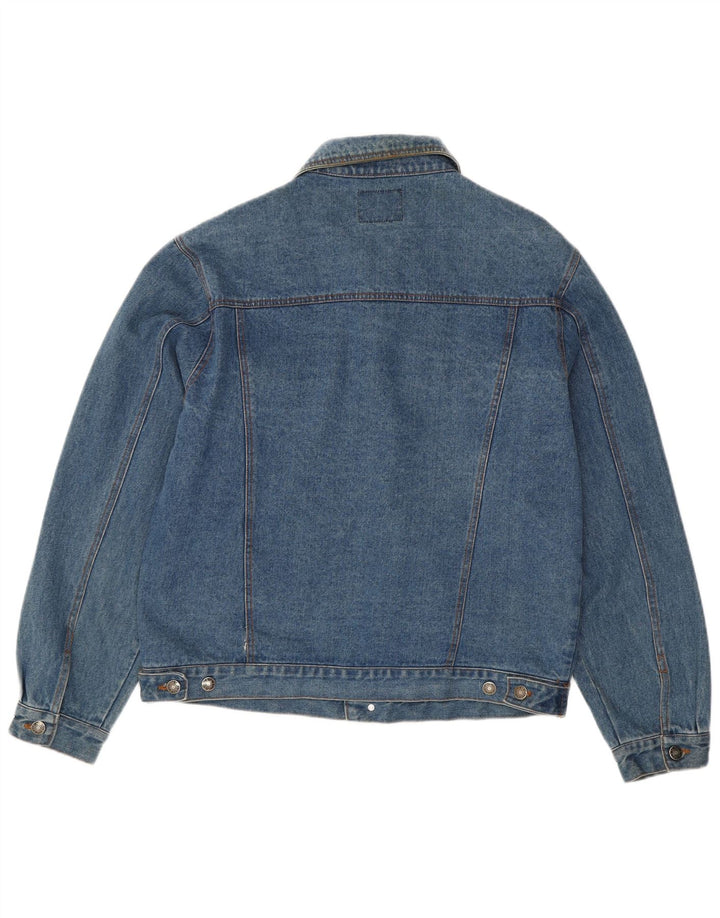 Giacca di jeans vintage da uomo UK 42 XL in cotone blu classico