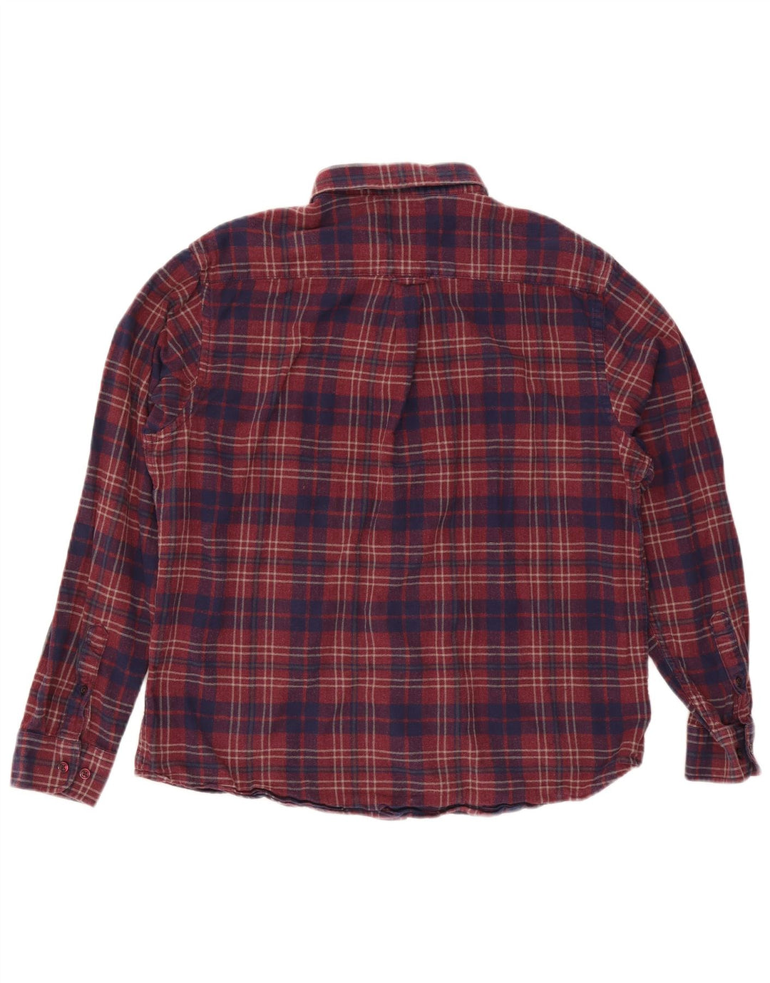 Camicia da uomo in flanella James Pringle XL in cotone a quadri rossi