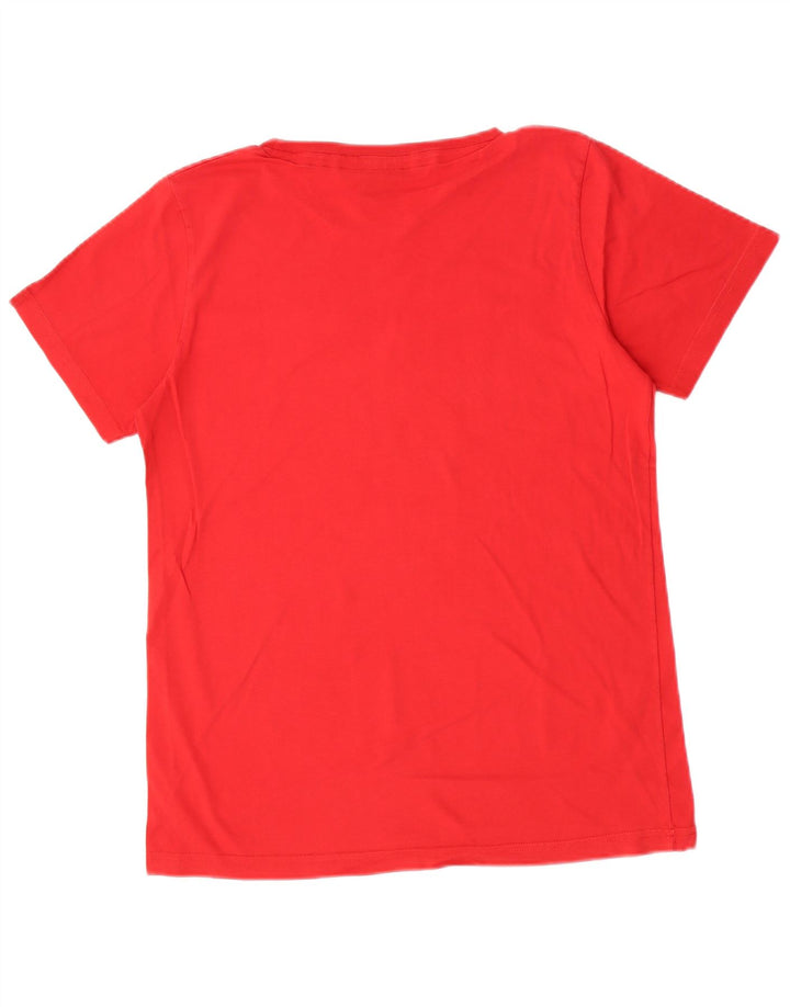 T-shirt grafica da uomo Starter Top in cotone rosso medio