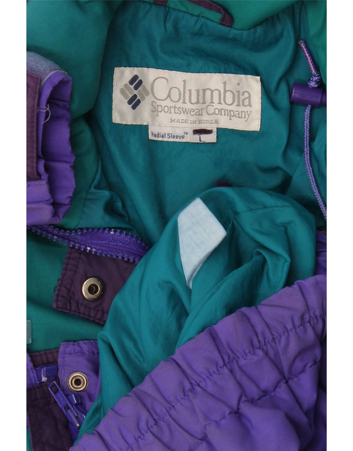 Giacca a vento oversize da donna Columbia UK 16 Large Purple Colourblock