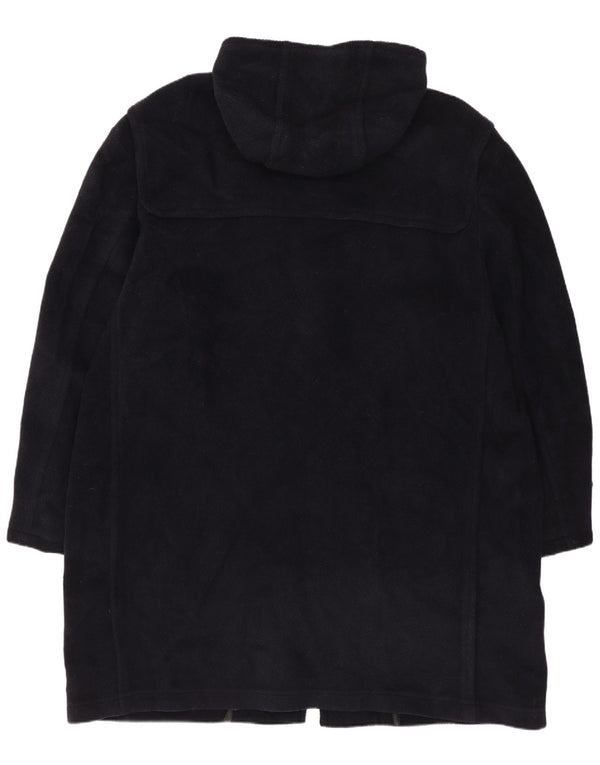 Ivy Oxford Mens Hooded Duffle Coat UK 42 XL Navy Blue Wool