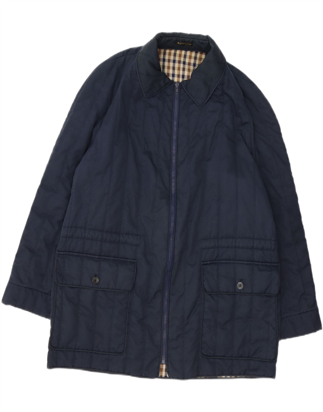 Cappotto da uomo Aquascutum UK 40 grande blu navy